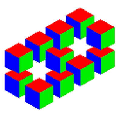 2 куба из кубиков